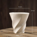 Axyaa Retro Ceramic Pleated Mug for Coffee and Milk Drinking