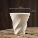 Axyaa Retro Ceramic Pleated Mug for Coffee and Milk Drinking