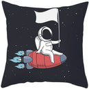 Universe Space Peach Skin Pillowcases by Axyaa - Cartoon Animation Pilot Cushion Cover