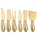 Axyaa Gold Mini Cutlery Set: Knife Fork Chisel Butter Cheese Slicer Stainless Steel