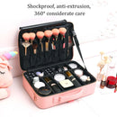 Axyaa PU Makeup Case: Large Storage Travel Cosmetics Bag