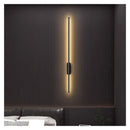 Axyaa Black Gold LED Wall Lamp Modern Strip Ceiling Light for Home Lighting