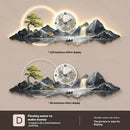 Nordic LED Clock Wall Decoration for Living Room by Axyaa
