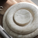 Axya Marble Tray: Elegant Dining & Storage Plate for Home Decoration