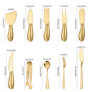 Axyaa 14-Piece Stainless Steel Kitchen Utensils Set and Tableware