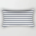 Axyaa Geometric Grey White Square Pillowcase for Home Decor and Living Room