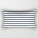 Axyaa Geometric Grey White Square Pillowcase for Home Decor and Living Room