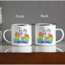 Axyaa Unicorn Enamel Mug - Creative Travel Tea Milk Cup for Kids & Gifts