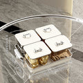 Axyaa 4/6 Grids Food Tray: Dual Handle Snack Fruit Candy Box Organizer