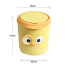 Axyaa Mini Desktop Trash Can with Lid for Office and Home