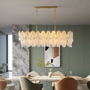 Axyaa Glass Chandeliers: Artistic LED Hanging Lamps for Wedding Party Decor