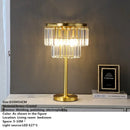Axyaa Nordic Brass Crystal Floor Lamp - Modern LED Standing Light