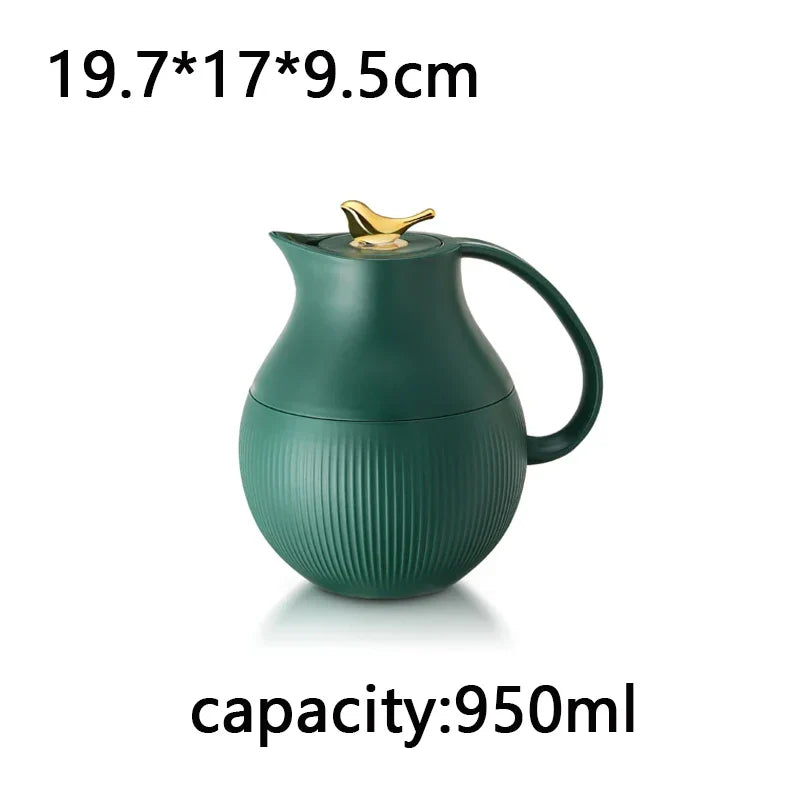 Axya Retro Insulated Vacuum Flask Kettle Portable Thermal Tea Pot Bottle