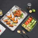 Axyaa Stainless Steel Baking Pan Set with Cooling Rack - Oven Safe Bakeware