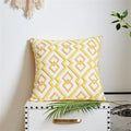 Axyaa Sea Starfish Navy Blue & Yellow Cushion Cover 45x45cm