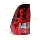 Axyaa Toyota Hilux Revo Pickup Tail Lamp Set 2016-2018, Rear Light with Wire Harness