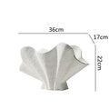 Axyaa Irregular Fan Ceramic Vase for Stylish Flower Arrangement