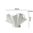 Axyaa Irregular Fan Ceramic Vase for Stylish Flower Arrangement
