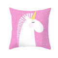 Axyaa Purple Unicorn Rainbow Sunrise Pillowcase for Home Decor