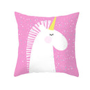 Axyaa Purple Unicorn Rainbow Sunrise Pillowcase for Home Decor