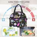 Axyaa Insulated Goth Lunch Box Bag with Shoulder Strap for School Work Travel