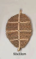 Axyaa Seaweed Woven Hanging Plate: Creative Home Decor and Porch Wall Art