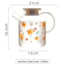 Axyaa Glass Teapot Infuser Large Capacity Heat Resistant Flower Tea Pot
