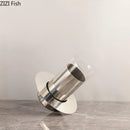 Stainless Steel Glass Vase for Artificial Flowers by Axyaa