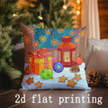 Axyaa Festive Digital Print Cushion Cover for Sofa, Bedroom, Car - Christmas Theme