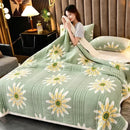 Axyaa Milk Velvet 3-Layer Warmth Blanket for Bed & Sofa