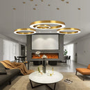 Axyaa Gold Ring LED Pendant Light for Dining & Living Room