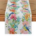 Axyaa Floral Table Runner for Kitchen Dining Decor