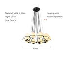 Axyaa Magic Bean LED Chandelier for Elegant Living Spaces