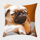 Axyaa French Bulldog Polyester Cushion Cover - Modern Sofa Throw Pillow Cover