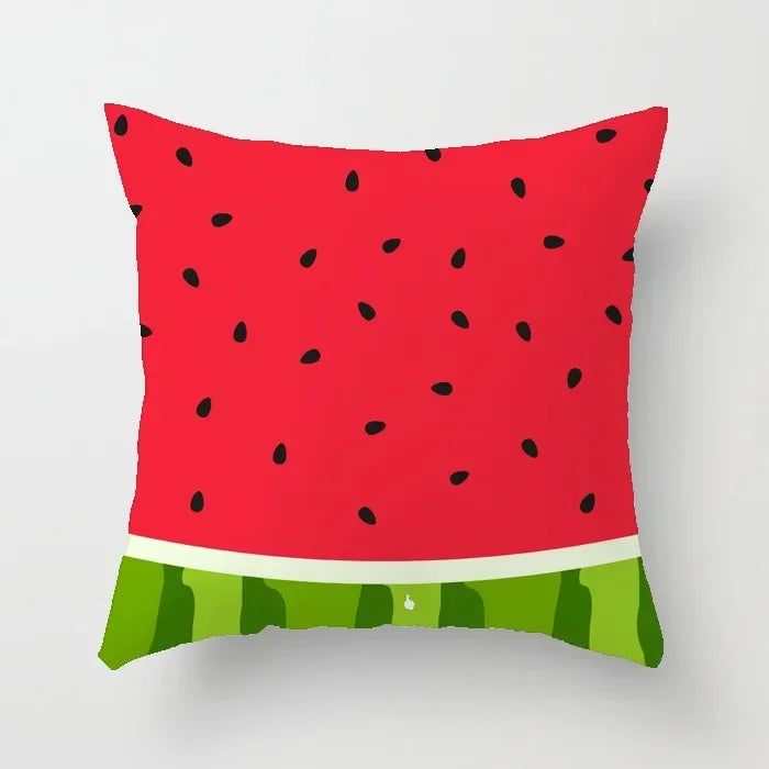 Axyaa Cartoon Watermelon Banana Print Seat Cushion Cover