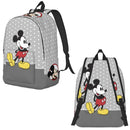 Axyaa Mickey Mouse Canvas Backpack: Large Capacity School Bag for Kids