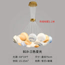 Axyaa Magic Bean Nordic Cream Chandelier - Modern Bedroom Lighting