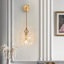 Luxury Brass Crystal Wall Lamp LED by Axyaa - Elegant Home Decor Lighting