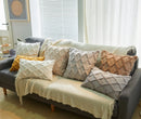 Axyaa Short Plush Pillowcases for Autumn Decor in 30x50cm and 45x45cm sizes.