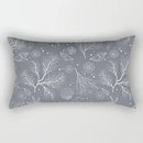 Axyaa Geometric Grey White Square Pillowcase for Home Decor and Living Room