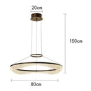 Axyaa Modern Ring LED Pendant Chandeliers for Living Room and Dining Room