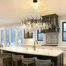 Axyaa Crystal Ceiling Lights: Modern Chandeliers for Home Living Dining Bedroom