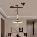 Axyaa Swing Arm LED Pendant Chandelier - 40W Adjustable Light for Kitchen, Dining Room