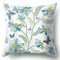 Axyaa Tree Flower Plant Landscape Print Pillow Cover 45X45CM
