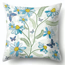 Axyaa Tree Flower Plant Landscape Print Pillow Cover 45X45CM