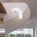Modern Silk LED Pendant Lamp by Axyaa - Japanese Style Chandelier for Living Room & Bedroom