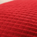 Axyaa Christmas Red Striped Corduroy Pillow Covers Set
