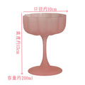 Axyaa Flower Petal Wine Glasses Set Nordic Cocktail Goblet Clear Champagne Milk Cup