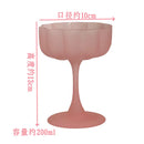 Axyaa Flower Petal Wine Glasses Set Nordic Cocktail Goblet Clear Champagne Milk Cup