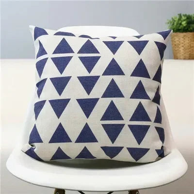 Axyaa Nordic Linen Sofa Cushions Cover Grey Bohemian Ethnic Throw Pillows Cover